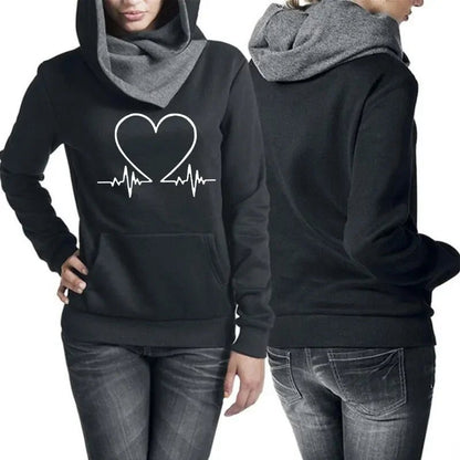 Woman Tracksuit 2 Piece Set Winter Warm Hooded Pullovers Sweatshirts Female Jogging Tops Or Black Pants Clothing Sports Outfits - Kaiju Mafia
