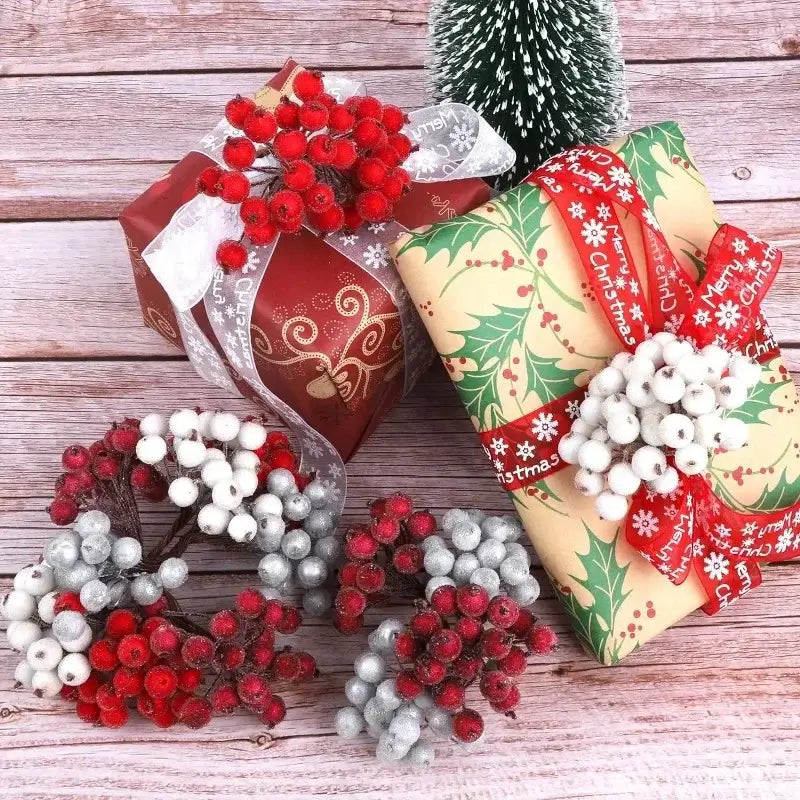 Frosted Berry Holly Bouquets