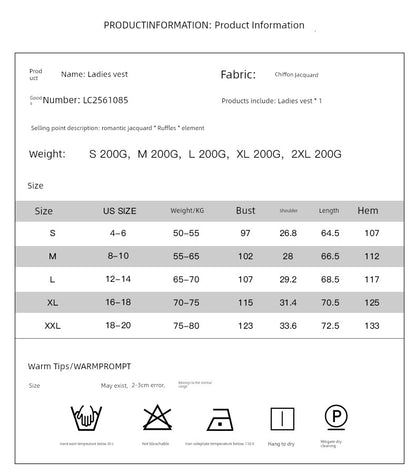 Sleeveless Trendy Loose Chiffon I - Shaped Vest Tops - Kaiju Mafia