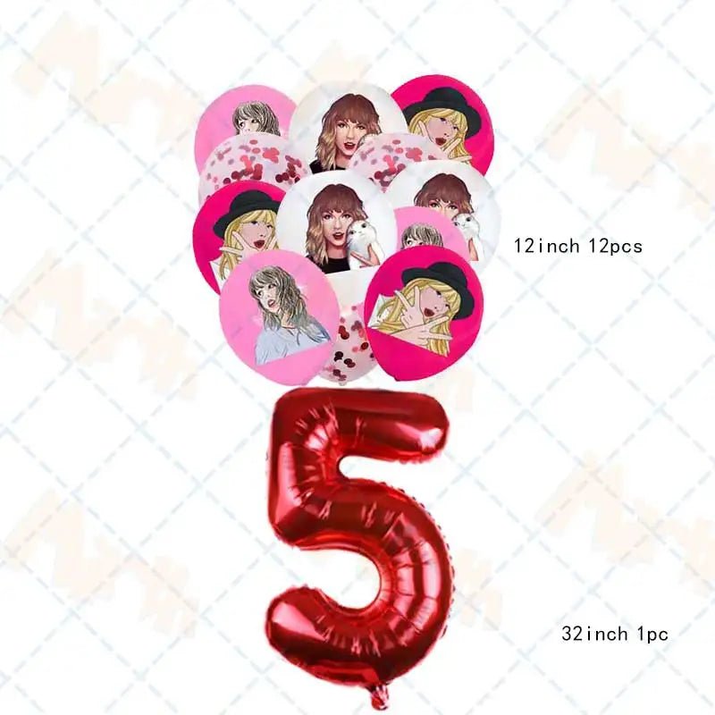 Taylor Swift Birthday Supplies - Kaiju Mafia