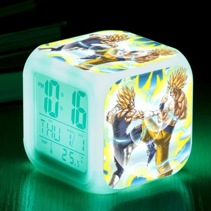 Dragon Ball LED Colorful Alarm Clock Creative Digital Electronic Clock Children&