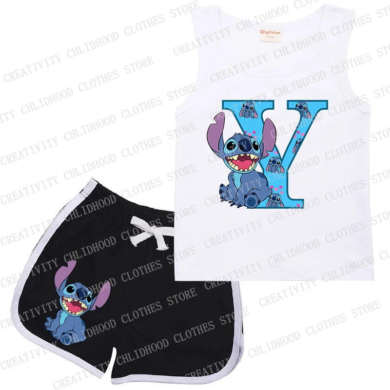 Kids Stitch Letter Sportswear