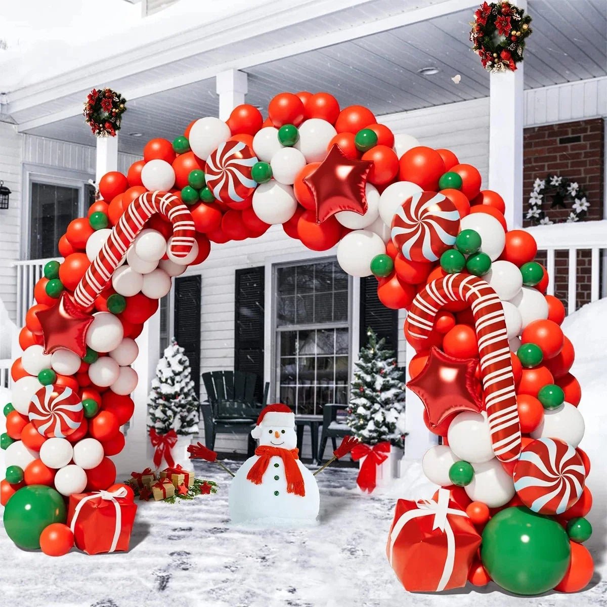 Christmas Balloon Garland Arch - Kaiju Mafia