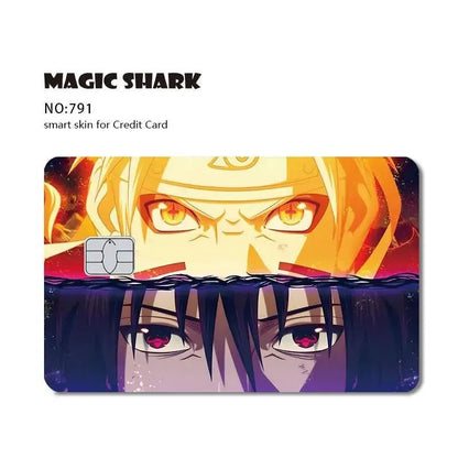 New Cool Anime Dragon Ball Naruto Credit Debit Metro Card Sticker Skin Film Front Side Small Chip Large Chip - Kaiju Mafia