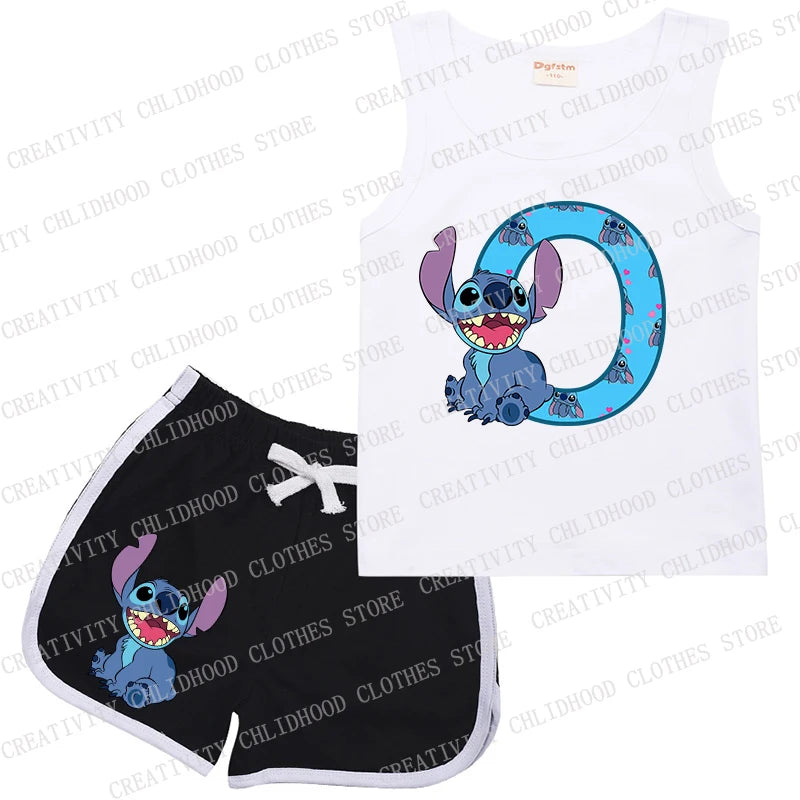 Kids Stitch Letter Sportswear