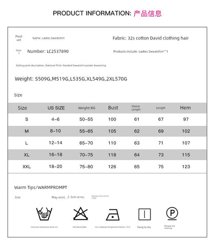 Special Offer Fashion Pullover Hooded Long Sleeve Sweater Women 2024 Autumn Plaid Printed Stitching Warm Tops Women - Kaiju Mafia