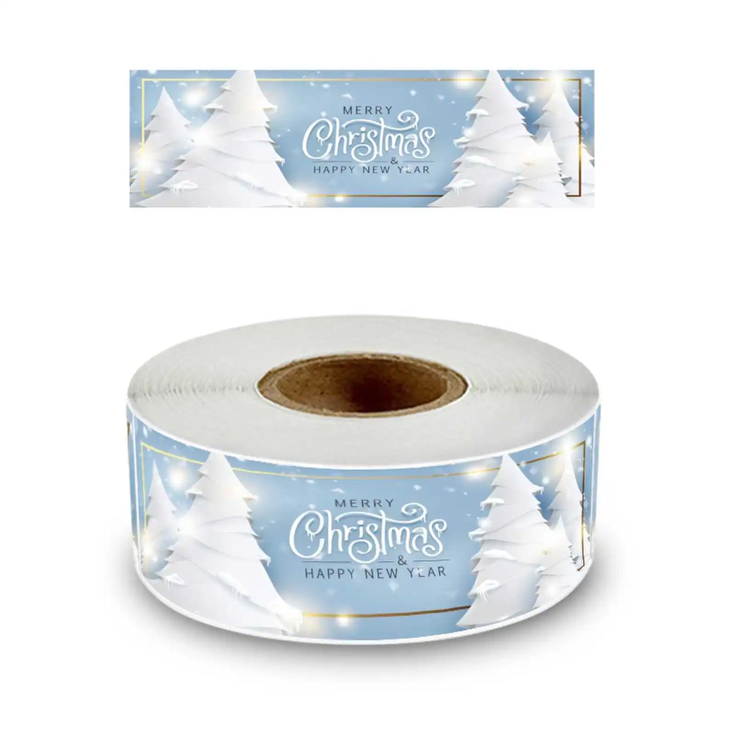 120Pcs/roll Merry Christmas Stickers Happy New Year Gift Sealing Stickers Holiday Candy Bag Box Decoration Stationery Stickers - Kaiju Mafia