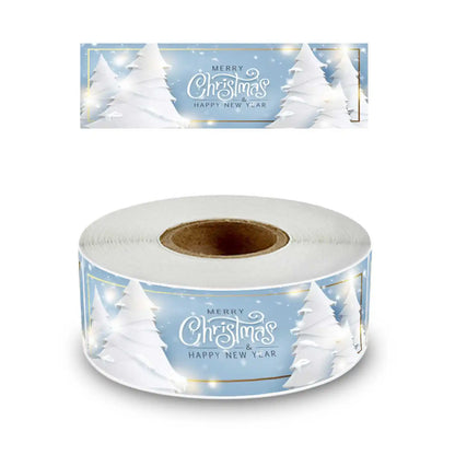 120Pcs/roll Merry Christmas Stickers Happy New Year Gift Sealing Stickers Holiday Candy Bag Box Decoration Stationery Stickers - Kaiju Mafia