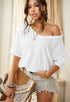Dilamon New Arrival Pure Color Casual Half Sleeve Shirt Women&