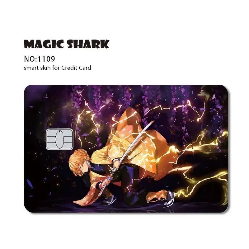 New Cool Anime Dragon Ball Naruto Credit Debit Metro Card Sticker Skin Film Front Side Small Chip Large Chip - Kaiju Mafia