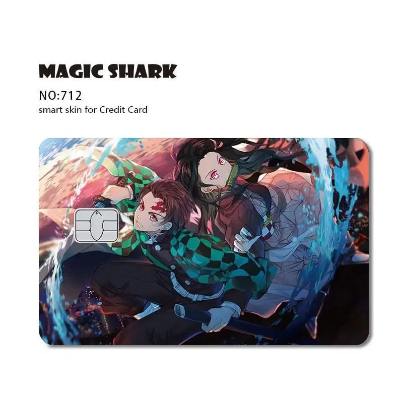 New Cool Anime Dragon Ball Naruto Credit Debit Metro Card Sticker Skin Film Front Side Small Chip Large Chip - Kaiju Mafia