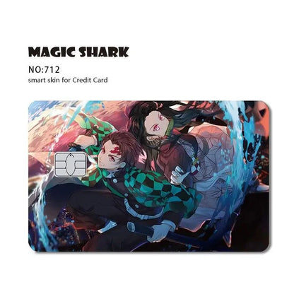 New Cool Anime Dragon Ball Naruto Credit Debit Metro Card Sticker Skin Film Front Side Small Chip Large Chip - Kaiju Mafia