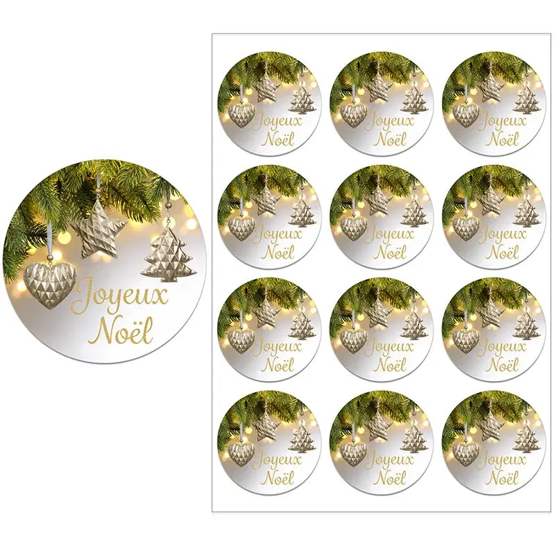 Joyeux Noël Christmas Stickers