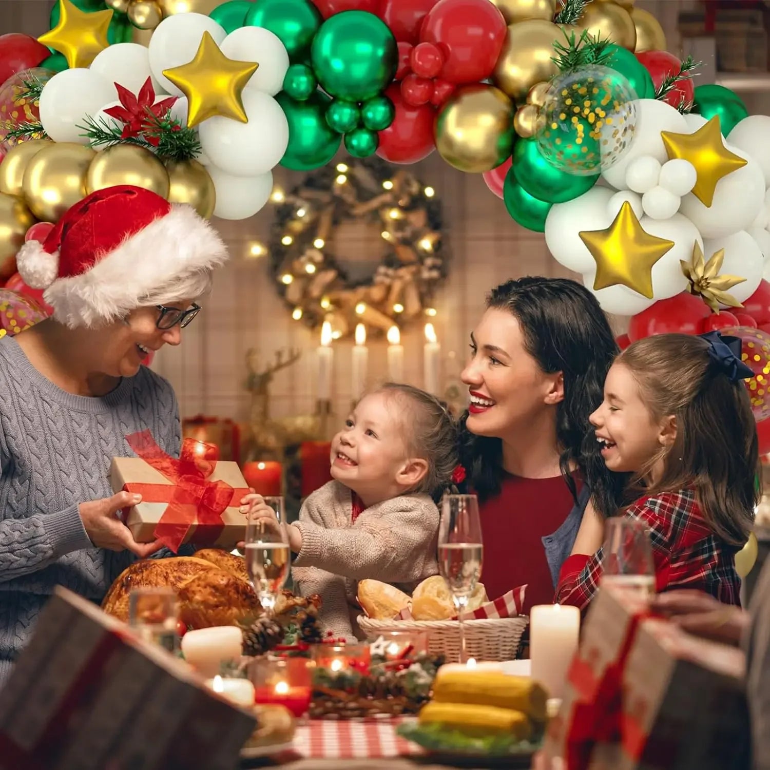 Christmas Balloon Garland Arch - Kaiju Mafia