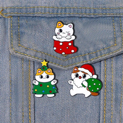 Cute Christmas Enamel Pins