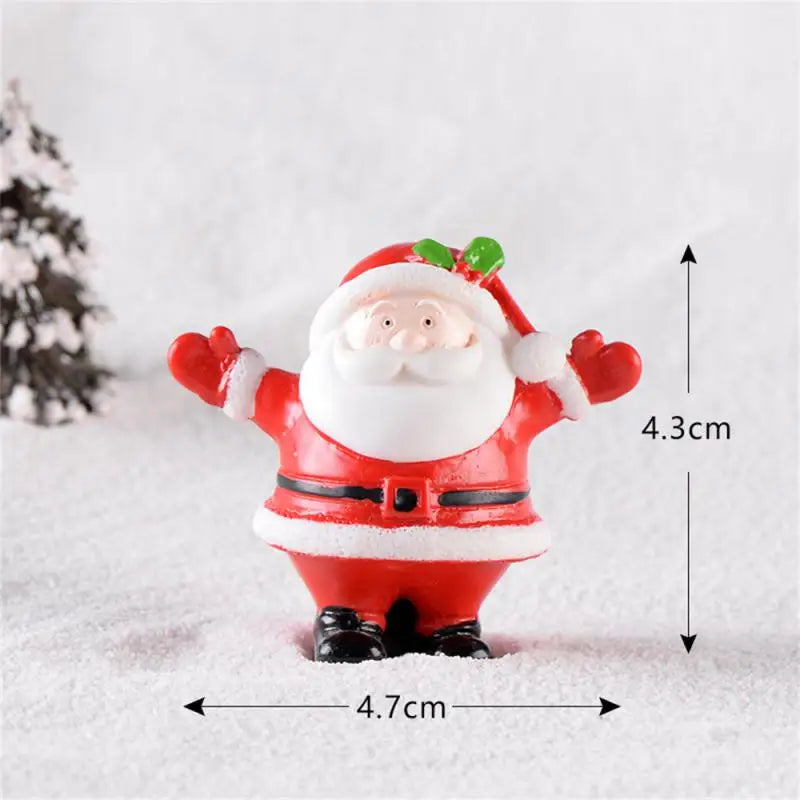 Miniature Santa Snowman Ornaments