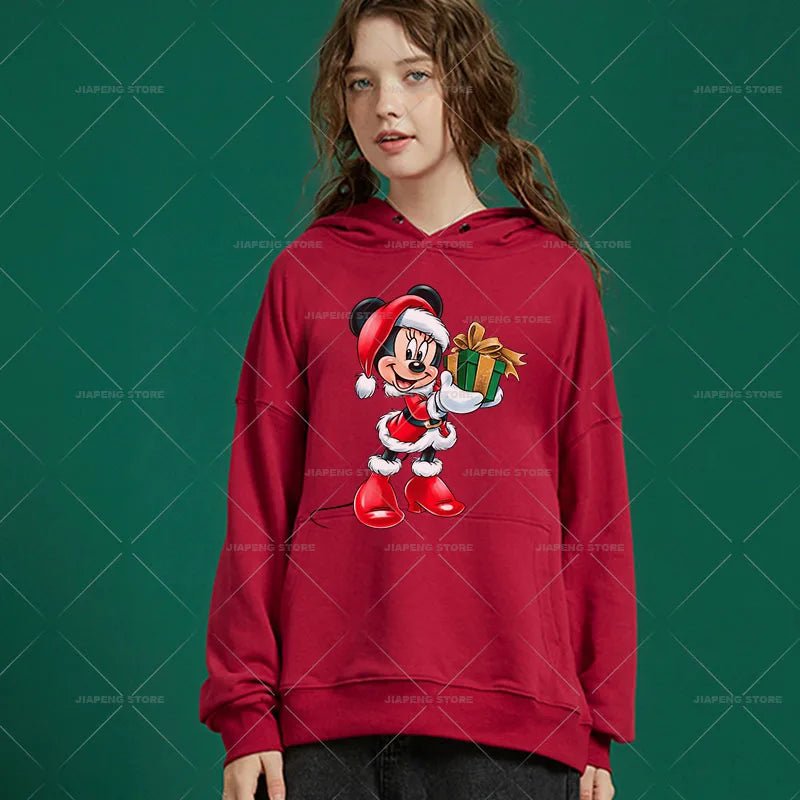 Minnie Mouse Christmas Heat Transfer Vinyl Stickers for Kids Clothes Disney Mickey Decor Print Luxury Iron on Patches on Bag DIY - Kaiju Mafia