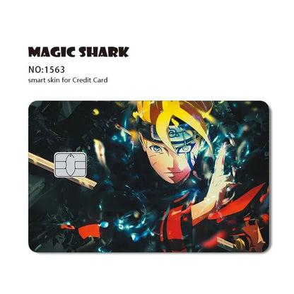New Cool Anime Dragon Ball Naruto Credit Debit Metro Card Sticker Skin Film Front Side Small Chip Large Chip - Kaiju Mafia