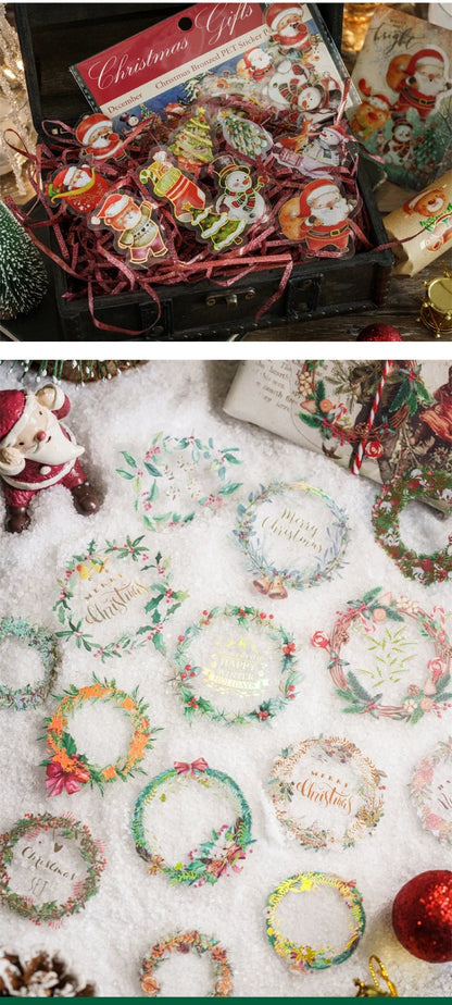 Christmas Bronzing Craft Stickers - Kaiju Mafia