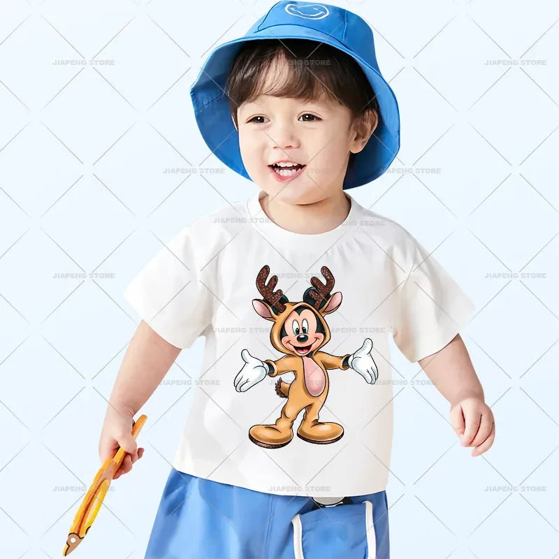 Minnie Mouse Christmas Heat Transfer Vinyl Stickers for Kids Clothes Disney Mickey Decor Print Luxury Iron on Patches on Bag DIY - Kaiju Mafia