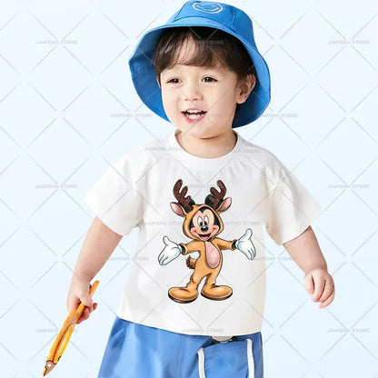 Minnie Mouse Christmas Heat Transfer Vinyl Stickers for Kids Clothes Disney Mickey Decor Print Luxury Iron on Patches on Bag DIY - Kaiju Mafia