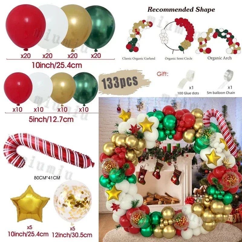 Christmas Balloon Garland Arch - Kaiju Mafia