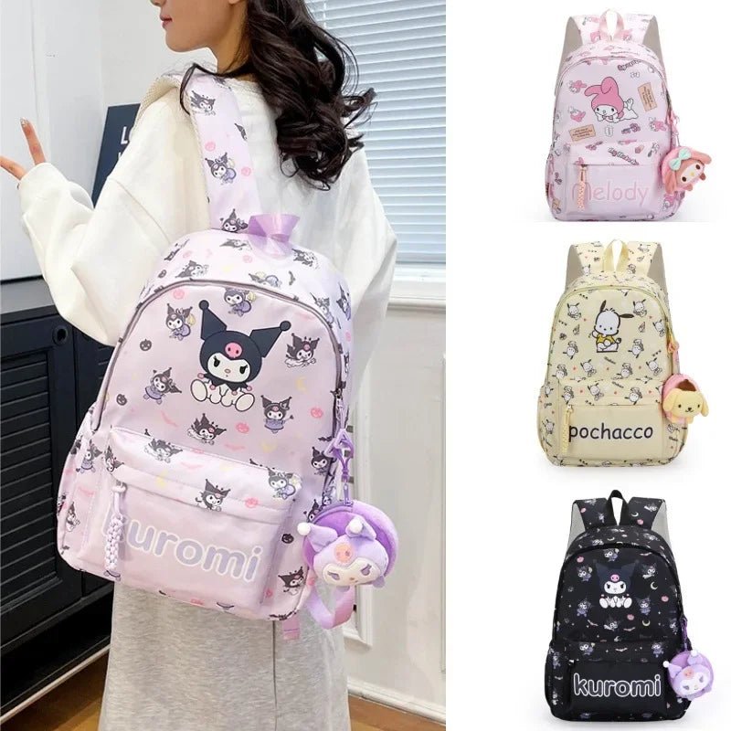 Sanrio Kuromi Hello Kitty Backpack - Kaiju Mafia