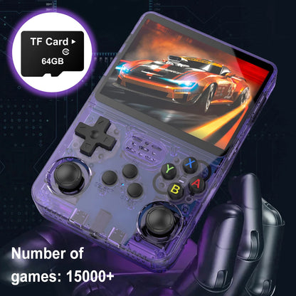 64G Game Card Built-in 15000+ Game Memory Card Support 10+ Emulators Gaming Memory Card for R36S Handheld Game Console