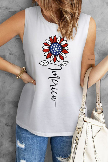 Summer New round Neck Loose Gradient Color Sleeveless T-shirt - Kaiju Mafia