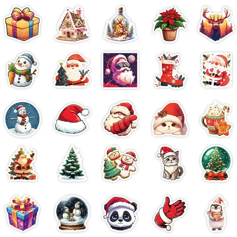 Aesthetic Christmas PVC Stickers