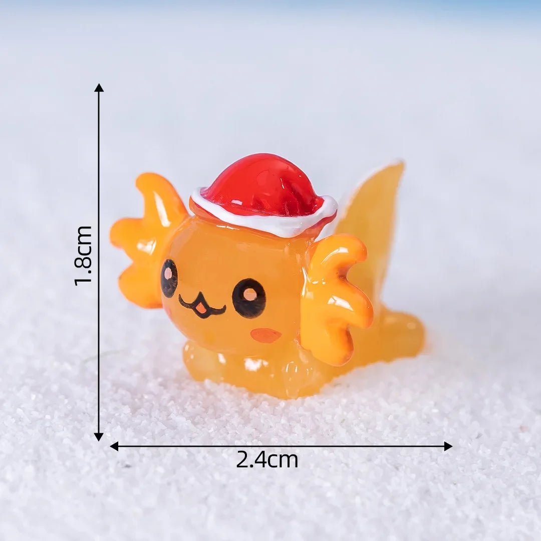 Christmas Axolotl Miniatures - Kaiju Mafia