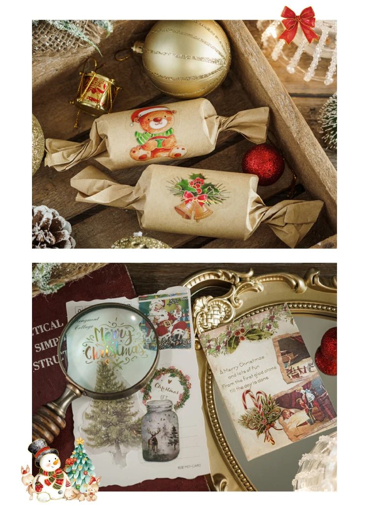 Christmas Bronzing Craft Stickers - Kaiju Mafia