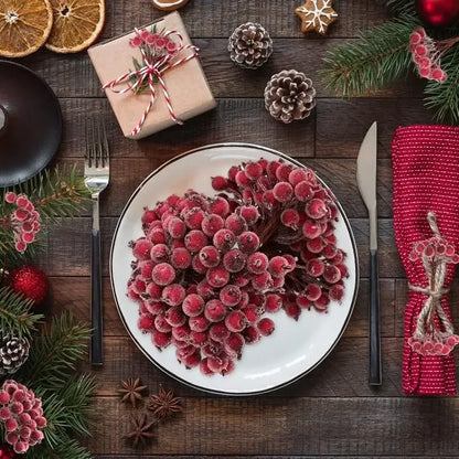 Frosted Berry Holly Bouquets