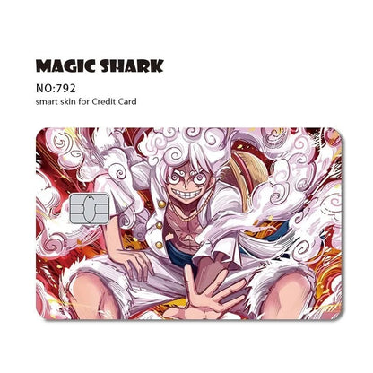 New Cool Anime Dragon Ball Naruto Credit Debit Metro Card Sticker Skin Film Front Side Small Chip Large Chip - Kaiju Mafia