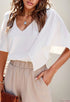 Fashion Minimalist White Loose Pullover Top Short Sleeve - Kaiju Mafia