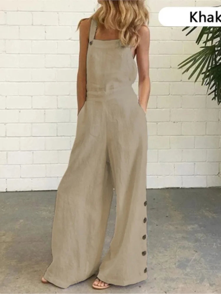 Sleeveless Loose Jumpsuit Women