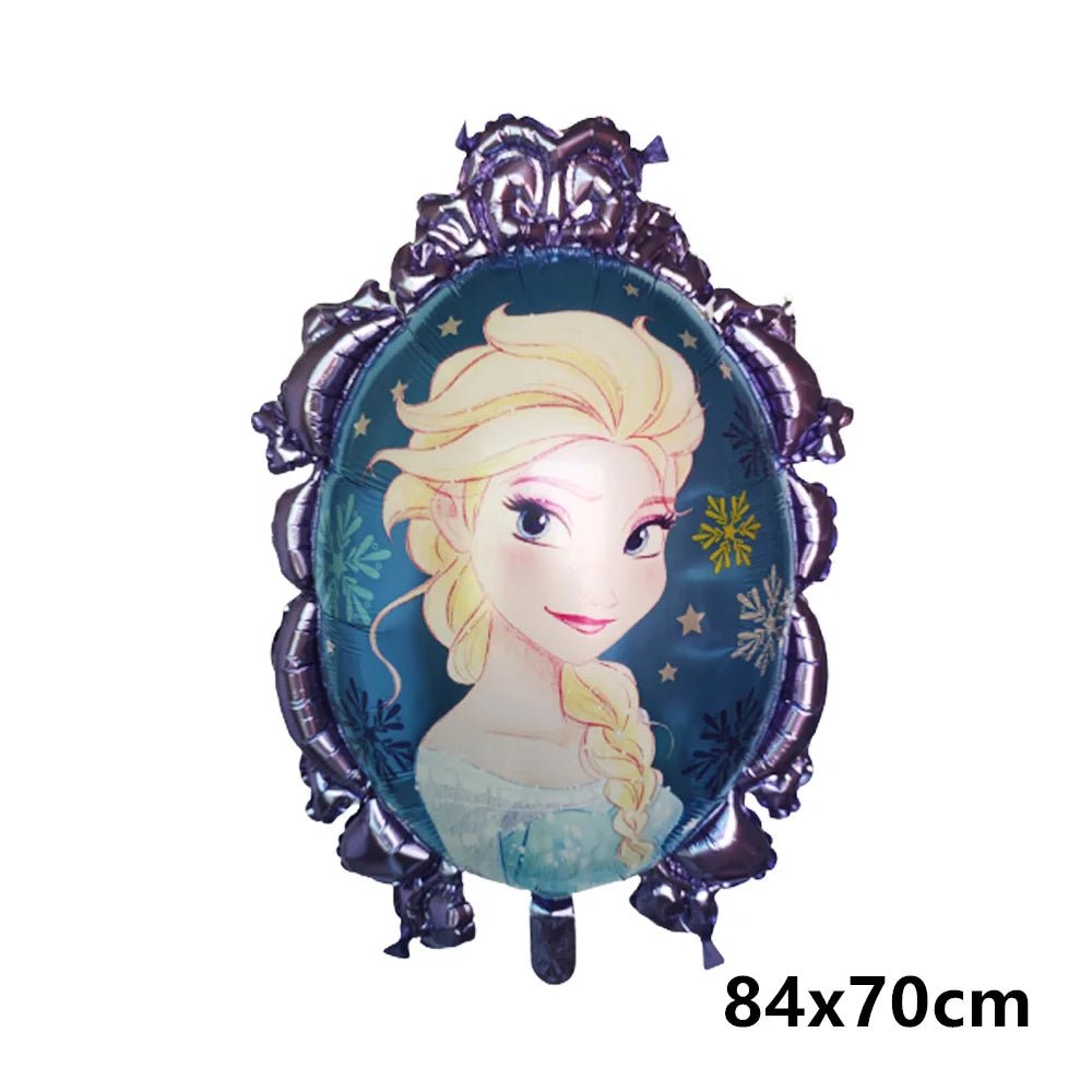 Great Cinderella Snow White Bell Elsa Princess Foil Balloons Baby Shower Girl Birthday Party Decorations Kids Helium Balls Toys - Kaiju Mafia