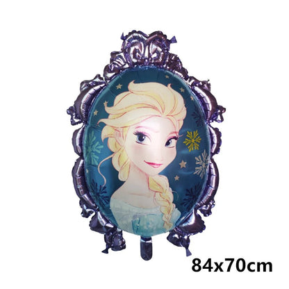 Great Cinderella Snow White Bell Elsa Princess Foil Balloons Baby Shower Girl Birthday Party Decorations Kids Helium Balls Toys - Kaiju Mafia