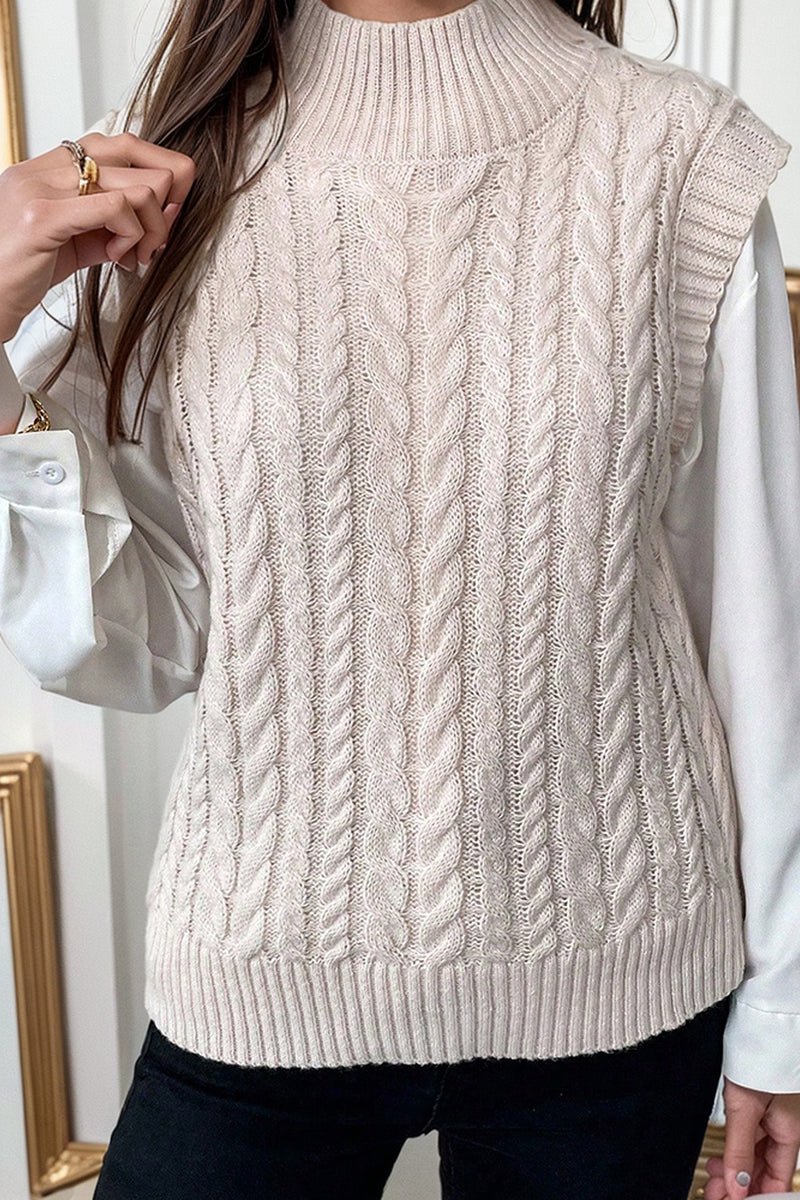Fashion round Neck Pullover Sleeveless Sweater Women&