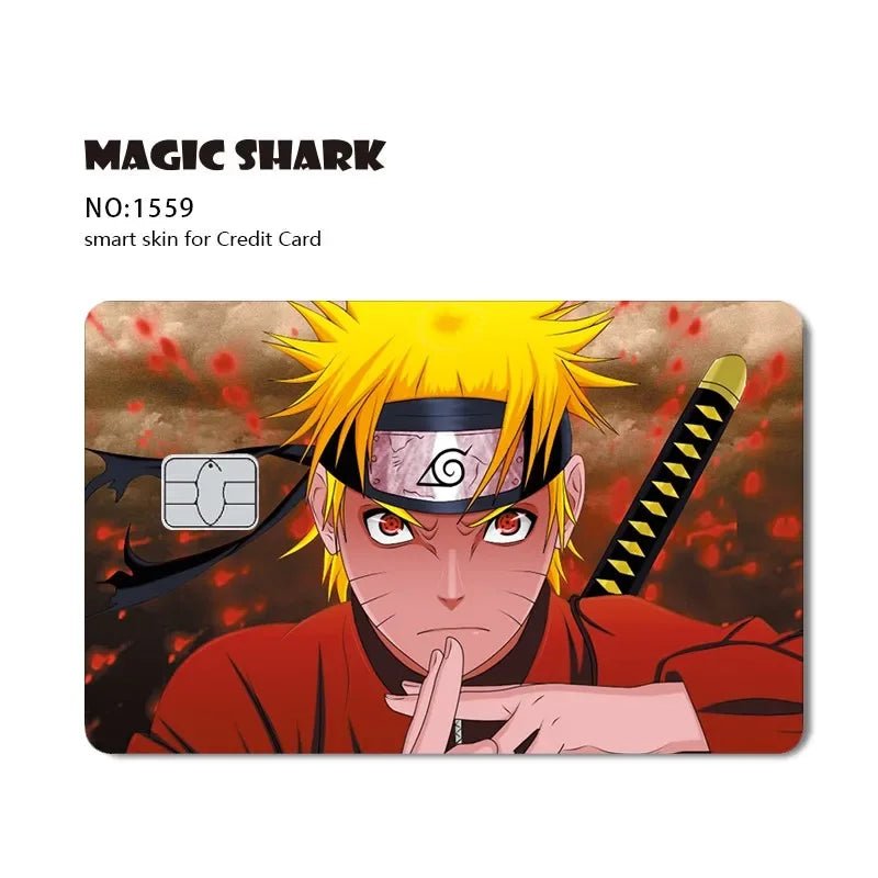 New Cool Anime Dragon Ball Naruto Credit Debit Metro Card Sticker Skin Film Front Side Small Chip Large Chip - Kaiju Mafia