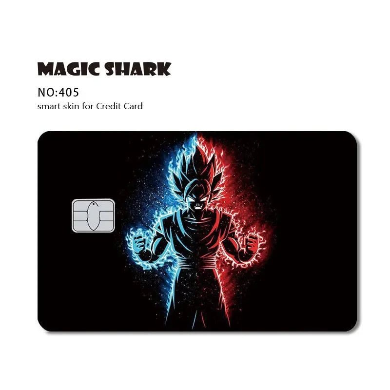 New Cool Anime Dragon Ball Naruto Credit Debit Metro Card Sticker Skin Film Front Side Small Chip Large Chip - Kaiju Mafia
