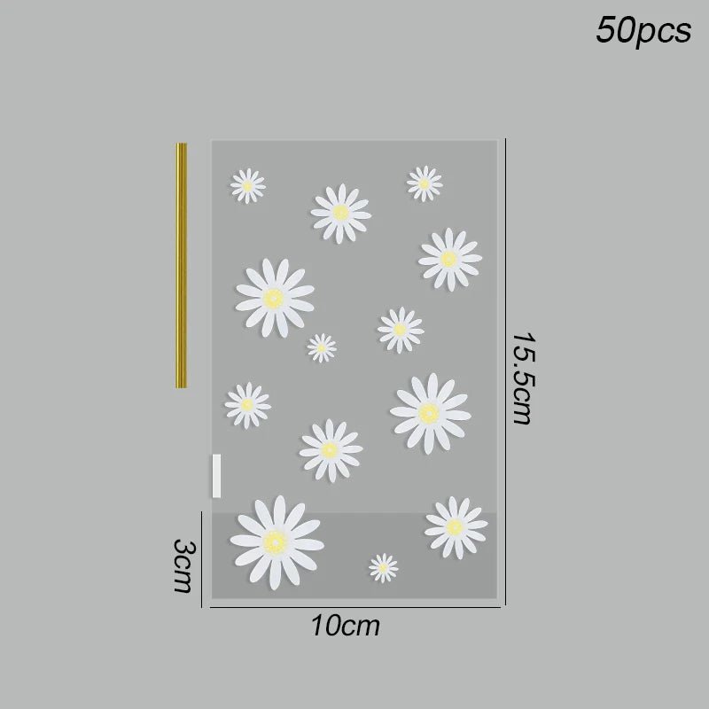 Clear Daisy Candy Bags - Kaiju Mafia