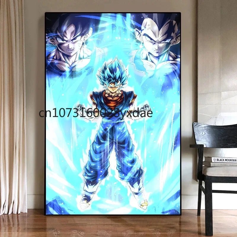 Classic High Quality Hot - blooded Anime Dragon Ball Goku Vegeta HD Poster Picture Living Home Decor Mural Painting Birthday Gifts - Kaiju Mafia