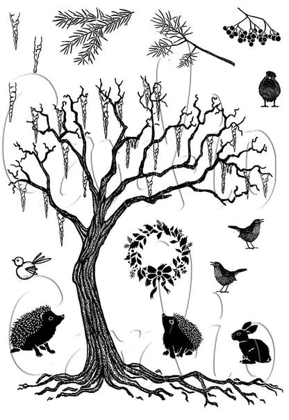 Winter Christmas Clear Stamps - Kaiju Mafia