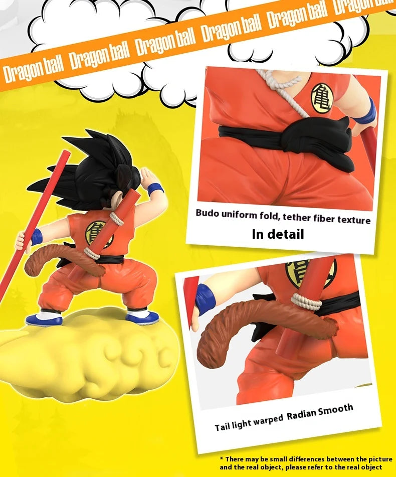 New Original Dragon Ball Anime Figure Goku Figure Rotating Night Light  Room Decoration Surrounding Ornaments Lamp Birthday Gift