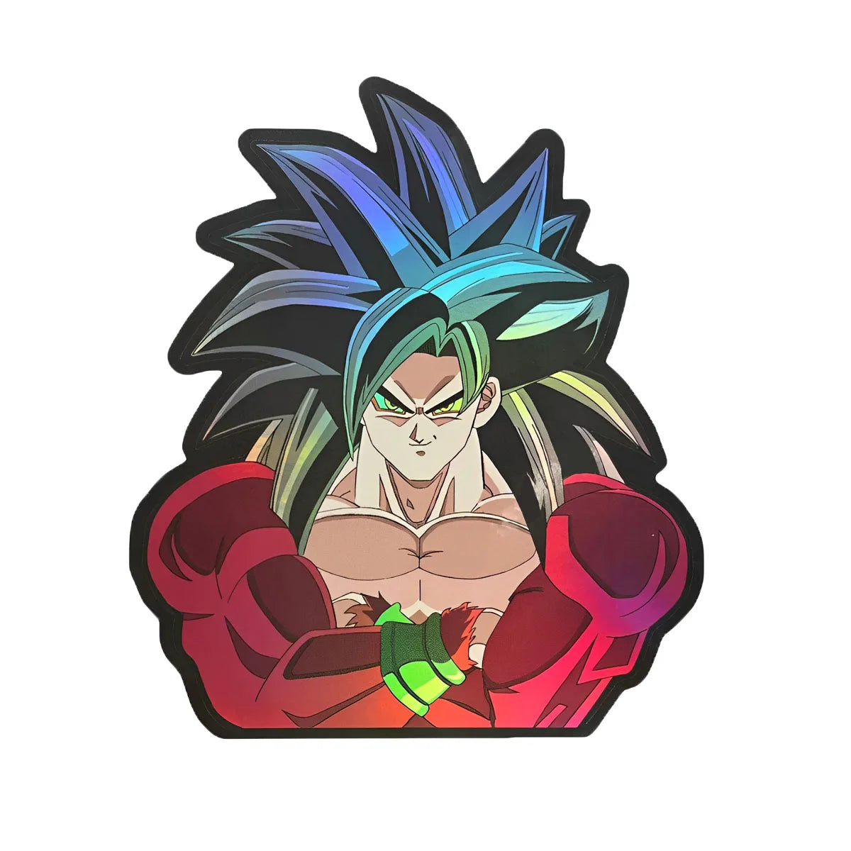 Cartoon Dragon Ball Holographic Anime Laser Stickers Motorcycle Anime Lenticular Car Window Sticker For Laptop Hot