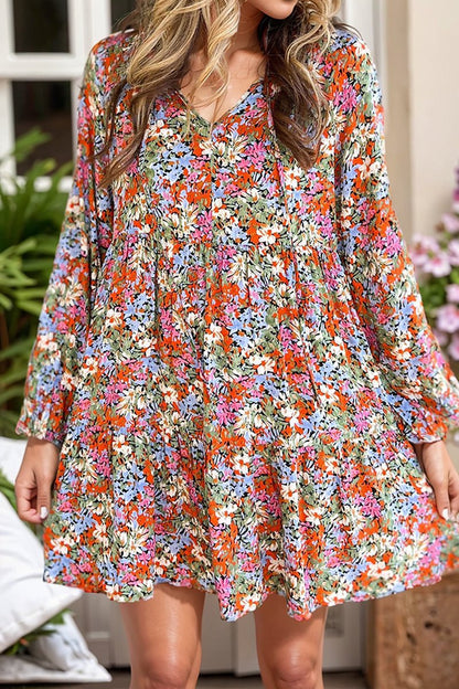 European and American Personalized Doll Shirt Loose Long Sleeves Dress Thin Autumn Thin Covering Belly Thin Long Sleeves Knee - Length Skirt - Kaiju Mafia