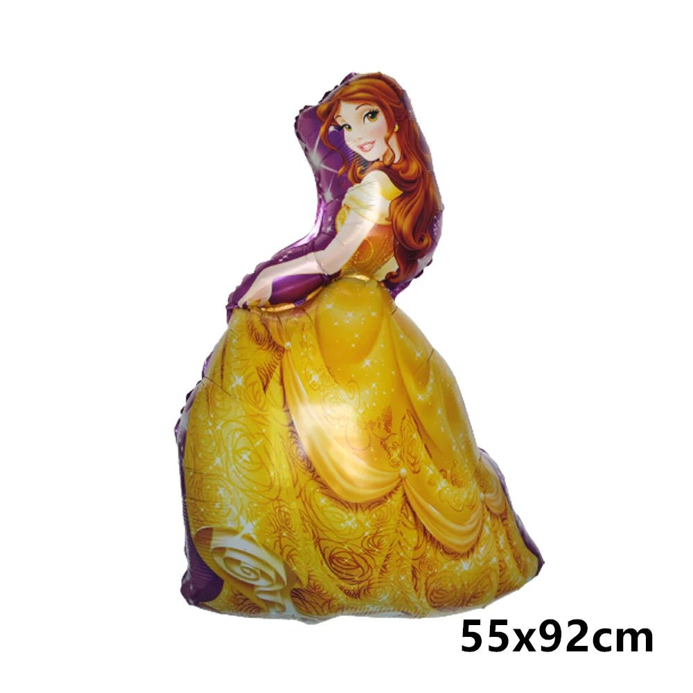 Great Cinderella Snow White Bell Elsa Princess Foil Balloons Baby Shower Girl Birthday Party Decorations Kids Helium Balls Toys - Kaiju Mafia
