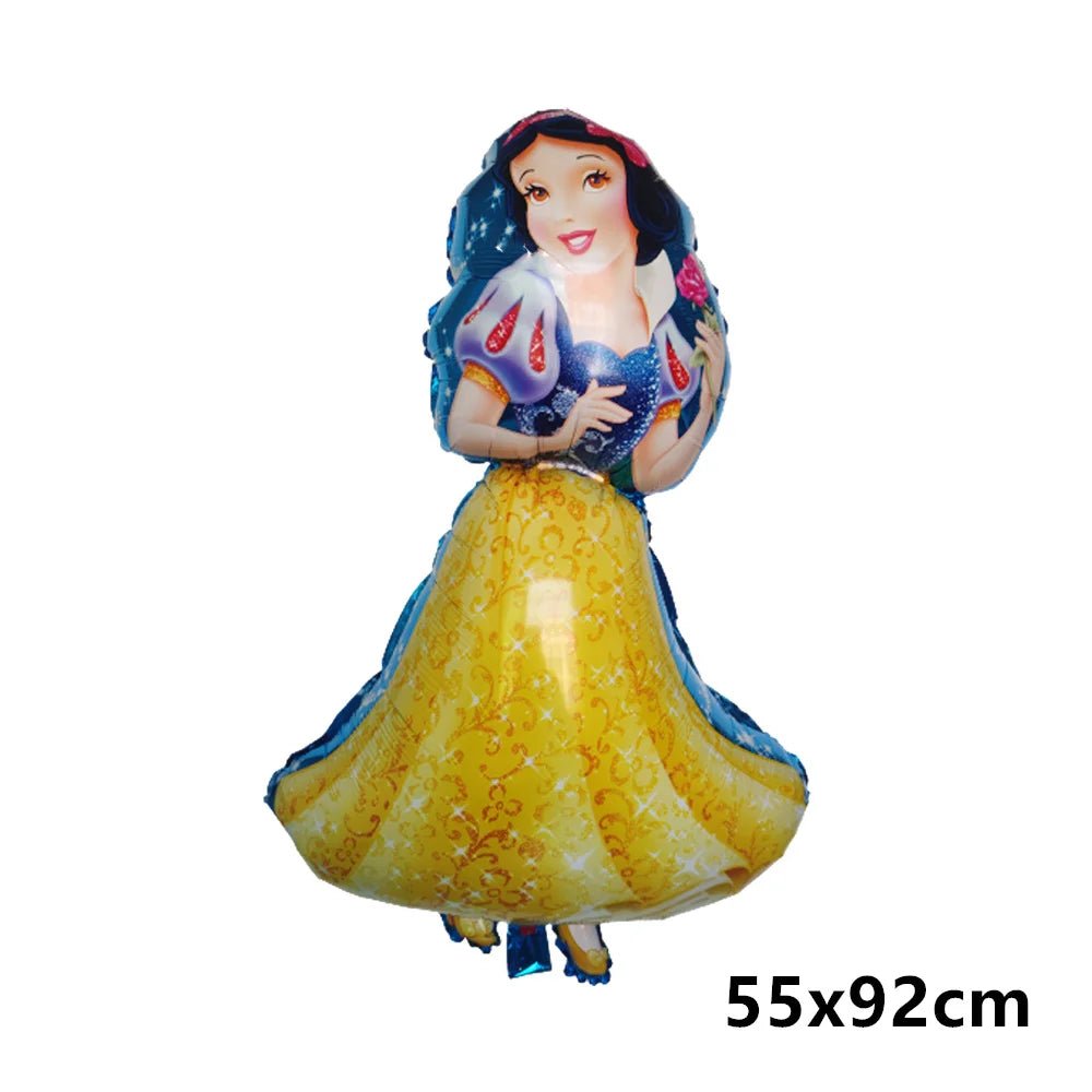 Great Cinderella Snow White Bell Elsa Princess Foil Balloons Baby Shower Girl Birthday Party Decorations Kids Helium Balls Toys - Kaiju Mafia