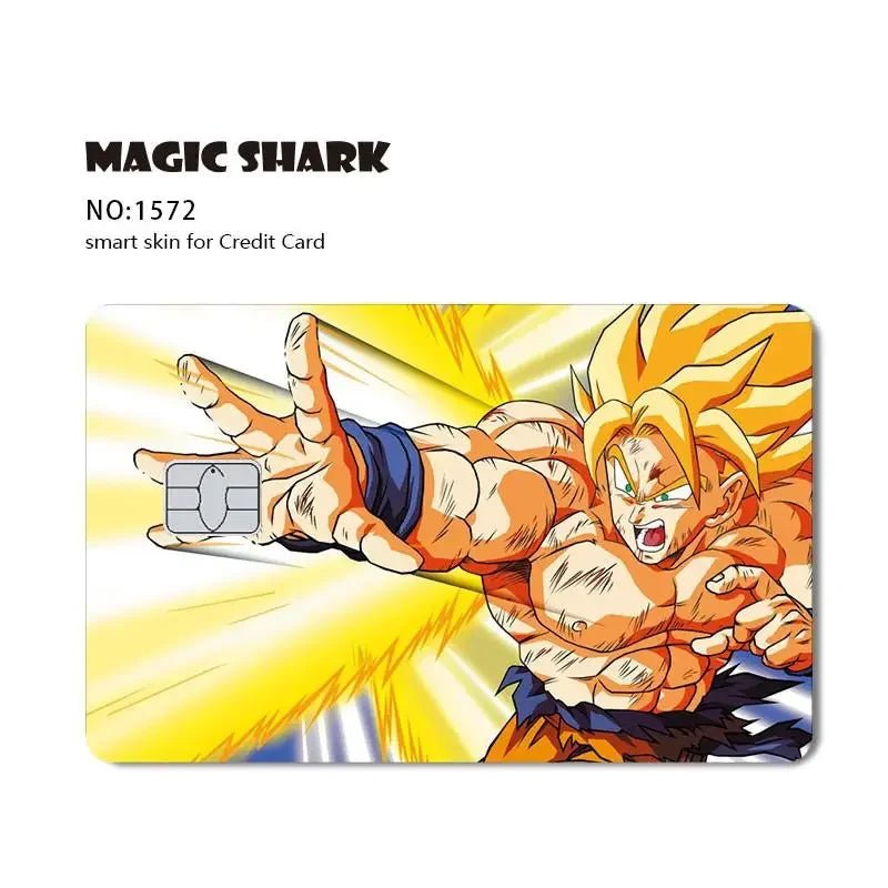 New Cool Anime Dragon Ball Naruto Credit Debit Metro Card Sticker Skin Film Front Side Small Chip Large Chip - Kaiju Mafia